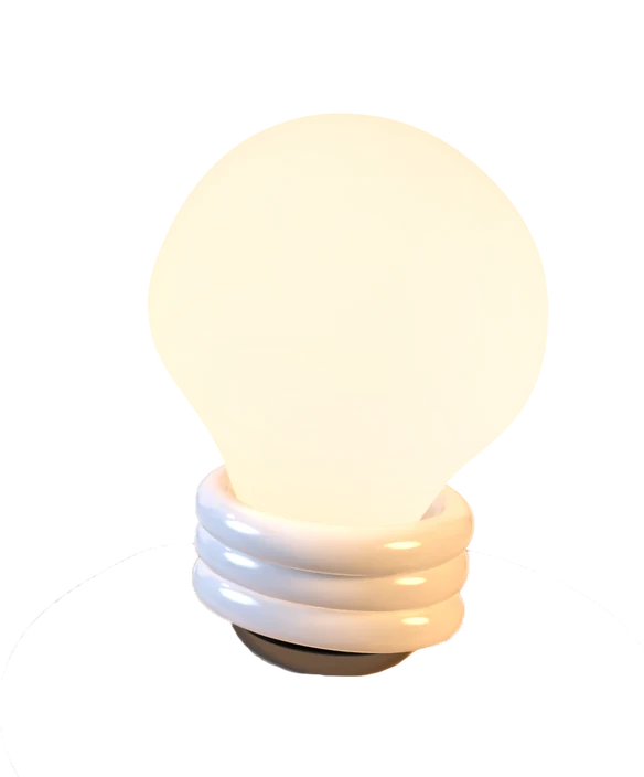 Light bulb, on